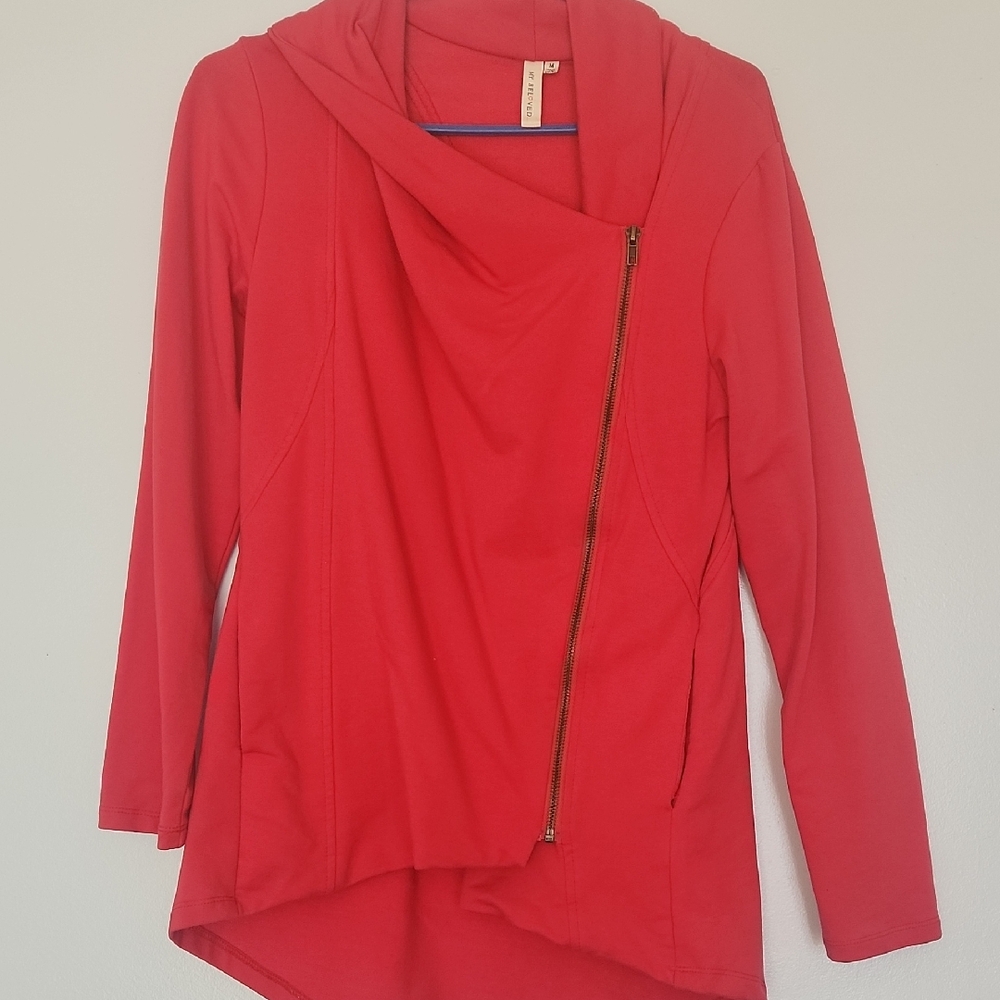 My Beloved Scarlet Asymmetrical Jacket